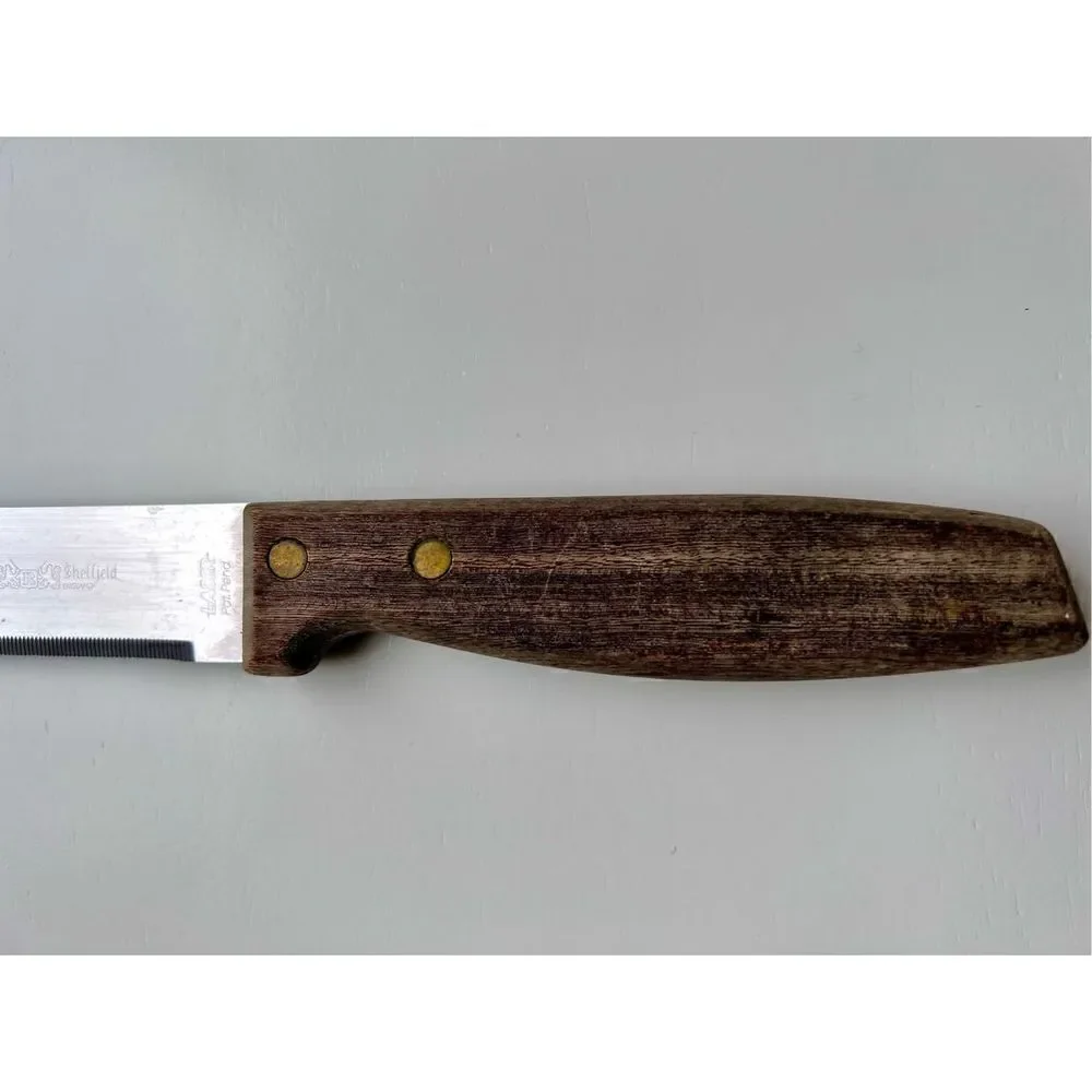 REGENT SHERWOOD Vintage Carving Knife, Stainless Steel Blade Wooden Handle